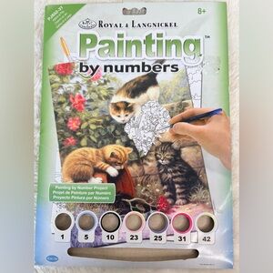 Vintage Unfinished Paint by Number Kit~Kittens